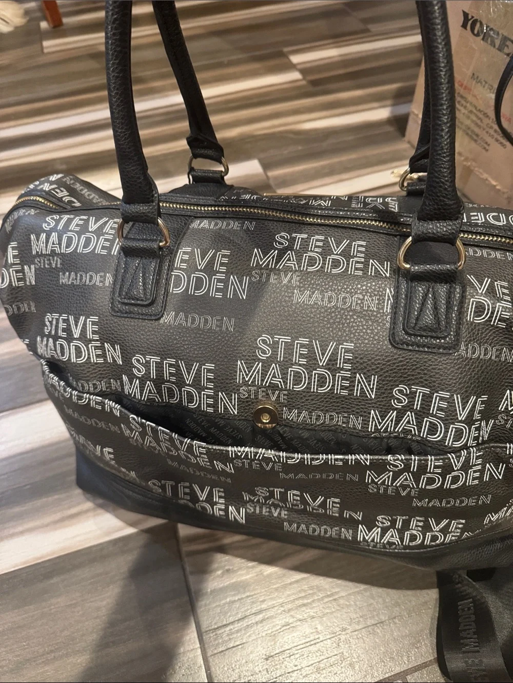 Steve Madden Black  Travel Duffel